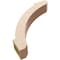 Ekena Millwork 3-inch W x 16-inch D x 16-inch H Lafayette Rough Cedar Woodgrain TimberThane Knee Brace, Primed BRCUR03X16X16LFTRCPR - alternate 4